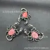 Venda Direta da Fábrica Tendência Europeia e Americana Pedra Natural Personalizada Forma de Escorpião Personalizada Colar com Pingente da Moda