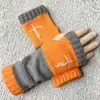 Guantes Personalizados para Otoño e Invierno, Guantes de Punto Cálidos y de Moda para Mujer, Moda Transfronteriza Guantes Bordados Patchwork Cálidos