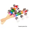 Educação infantil blocos de construção educacionais brinquedos de madeira para bebês e crianças contas redondas xilofone educação pré-escolar instrumentos musicais conjunto de nove peças atacado transfronteiriço