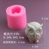 Molde Silicone Coruja 3D Tridimensional Tamanho Pequeno Grande pequeno Gesso Colagem Expansível Pedra Molde Decoração Bolo Fondant