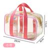 Novo estilo de bolsa de cosméticos PVC transparente à prova d'água portátil bolsa de armazenamento de cosméticos ao ar livre grande capacidade bolsa de lavagem de viagem