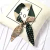 Ins fita de cetim da Coreia do Sul lenço feminino tira estreita fita decorativa multiuso versátil cinto lenço fino pequeno