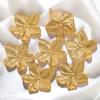Europa e Estados Unidos cross-border retro ouro aço inoxidável DIY flor pingente alto design sentido colar brincos pingente pingente