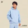 Sudadera con capucha holgada de moda estilo americano para otoño e invierno para hombre y mujer, conjunto deportivo unisex de color liso para hombre, pantalones de chándal gruesos con forro polar