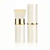 Pincel Telescópico Personalizado Transfronteiriço Mini Portátil Tubo de Alumínio Espessado Pincel de Maquiagem Multifuncional Profissional para Blush e Pó Facial