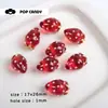 Color Sólido Fresa Grande Perla Adornado Alta Calidad Fruta DIY Accesorios Colgante Resina Collar Pendientes Hecho a Mano