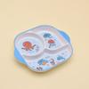 Plato de Cena Infantil con Diseño Dividido de Tres Compartimentos con Separación Razonable de Carne y Verduras para Cultivar Tranquilamente la Alimentación Independiente de los Niños