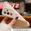 Funda para Teléfono Móvil Adecuada para Samsung S25Edge Lazo Rosa S24Fe Color Café Frío Elegante A56 Funda Escalera Tianyan