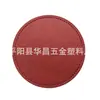 Posavasos Aislante de PU, Posavasos Redondo de Cuero para Mesa, Mantel Individual Estampado, Resistente a Altas Temperaturas, Antideslizante, Tapete Aislante, Mantel Individual Nuevo de Cuero al por Mayor