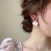 Pendientes de gelatina de diamantes pequeños y frescos, estilo femenino, ligeros, de lujo, de alta moda, que combinan con todo, estilo extranjero.