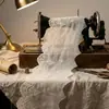 227442 Adornos de Encaje Bordado Accesorios Malla de Tencel Diseño Perforado para Ropa de Mujer y Niña Decoración de Falda