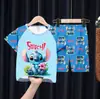 Pijamas de Verano para Niños al por Mayor Trajes de Manga Corta y Shorts para Niños Mayores Dibujos Animados Lindos Ropa de Casa para Bebés Niñas
