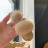Colgante de Pantuflas Pequeñas de Lana Lindo Distintivo Llavero de Coche de Peluche Colgante de Bola de Pelo de Visón Adornos Colgantes para Bolsos para Mujeres