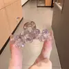 Nuevo Clip de Pelo de Garra Pequeña de Cristal de Lujo 2026 para Mujer, Sensación de Alta Gama, Clip para el Pelo para Recoger la Mitad del Cabello en la Parte Trasera de la Cabeza, Pinza Lateral para la Frente