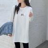 De Velvet Camisa de base interna branca feminina outono e inverno comprimento médio empilhado moletom com capuz quente manga comprida camiseta top