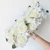 Nuevo Arreglo Floral de Piso para Boda Flor de Seda Artificial Flor Acabada Decoración L Arreglo Floral de Eucalipto t Guía de Camino de Escenario Arte Floral para Boda