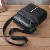 9003 Bolso de Hombro Genuino de Cuero para Hombre, Bolso Vertical de Piel de Vaca de Primera Capa de Alta Gama para Viajes de Negocios, Bolso Cruzado Casual para Hombre