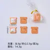 Animales de Dibujos Animados Tostada Súper Lindos Pegamento de Crema DIY Funda para Teléfono Pulsera Pasador Accesorios de Resina Venta al por Mayor