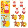 Preço Fixo6 Folhas/Pacote Compra Direta Transfronteiriça Coelhinho da Páscoa Adesivos de Quebra-Cabeça Quebra-Cabeça Infantil Adesivos que Mudam de Rosto