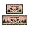 Felpudo decorativo de cocina más vendido para Navidad transfronterizo, felpudo de cristal para el hogar antideslizante, resistente a la suciedad, absorbente de agua, felpudo de puerta