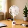 Modelo Novo Aprimorado Ventilador Pequeno Flexível Universal de Três Pás para Mangueira, Silencioso com Vento Forte, Adequado para Escritório, Dormitório, Quarto, Acampamento e Uso Doméstico