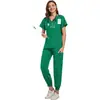 Impressão Digital Personalizada Tecido Stretch em Quatro Direções Lavagem à Mão Roupas Uniformes de Enfermagem Exame Físico Equipe Médica Roupa de Trabalho Lotes Pequenos Sem Pedido Mínimo