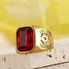 Anillo de joyería de moda para hombre, color rojo, con gema grande, estilo punk dominante, venta caliente transfronteriza, venta al por mayor