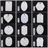 Molde de Resina de Cristal de Amapola DIY Trébol de Cuatro Hojas Corazón Hexagonal Ola Ovalado Molde de Silicona