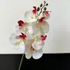 Pequeña Orquídea Artificial de Mariposa de Película 3D con 7 Cabezas y Textura de Alta Calidad, Orquídea Falsa para Boda y Decoración del Hogar