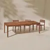 Mesas y Sillas de Teca para Exteriores para Ocio en el Patio, Jardín de Villa al Aire Libre, Juego para Balcón Exterior, Muebles Impermeables y Resistentes al Sol