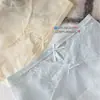 Calcinhas Femininas de Cetim com Renda de Luxo Leve, Renda Sexy Vazada, Laço de Desejo Puro, Cintura Média, Ajustadas ao Corpo, Calcinhas Respiráveis