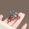 Pinza para el pelo con forma de corazón de cristal coreano para mujer, adecuada para flequillos, la parte superior de la cabeza y peinados semi-recogidos, con un toque de alta gama