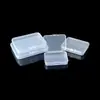 Caja de Plástico Transparente Transfronteriza para Piezas de Ferretería, Caja de Empaque para Equipo de Pesca, Caja de Muestras para Joyería y Uñas Postizas, Caja de Almacenamiento para Tarjetas con Tapa