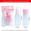 Frasco Spray Álcool Pequeno Frasco Spray Garrafas Plásticas Portáteis Tônico Cosmético Garrafa Transparente Vazia Garrafa Spray de Névoa Fina para Viagem