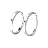 Anel de Casal Sol Lua Estrela Moda Simples Anel Aberto Sol Lua Fábrica Personalizada Anel de Casal