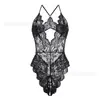 Lingerie Sexy Europeia e Americana Remoção Gratuita Provocante Abertura na Virilha Ligeiramente Volumosa Paixão Charme da Meia-Noite Renda Tamanho Grande Transparente Roupão de Dormir Sexy