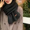 2022 nuevo bufanda de alta calidad para mujer invierno estilo coreano versátil estudiante tejido lana blanco cálido bufanda gruesa