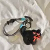 Gafas de Sol de Corazón Lindas y Divertidas Colgante de Gato Blanco Funda para Teléfono Móvil Lanyard Bolso Corto Llavero Cadena para Colgar Universal