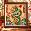 Doce Signos del Zodiaco Pintura de Perlas DIY Nuevo Estilo Chino Hecho a Mano Cultural Creativo Bendición Dibujos Animados Sala de Estar Pasillo Marco de Fotos Adorno