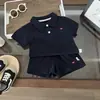 Conjunto Fresco y Moderno de Polo de Verano para Bebé 2026 Nuevo Elegante Conjunto de Dos Piezas para Niñito de Verano Pantalones de Manga Corta