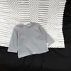 Roupas de Bebê Estilo Outono Multicor Básico Versátil Manga Longa Camisa Base Camiseta Para Meninos e Meninas Macio Amigo da Pele Gola Redonda Top