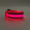 Pulseira Refletora para Corrida Noturna, Pulseira Luminosa de LED*, Pulseira de Nylon Glow-In-The-Dark para Eventos Noturnos, Recarregável