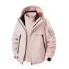 Chaqueta a Prueba de Viento e Impermeable Tres en Uno para Otoño/Invierno para Hombres y Mujeres, con Forro Polar Desmontable, Juego de Dos Piezas para Senderismo, Ciclismo, Montañismo