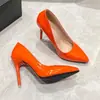 Nuevos Zapatos de Tacón Alto Color Nude Otoño 2026, Talla Grande, Punta Fina, Tacón de Aguja Elegante, Zapatos de Salón Patentados sin Cierre