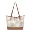 Bolso Tote de Hombro de Color Sólido de Patchwork de Nuevo Estilo, Simple y de Moda, Gran Capacidad, Tendencia para Mujer, Elegante para Viajar