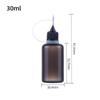 Frasco Gotero Pe10Ml Mayorista Negro A Prueba de Luz 30ml Frasco Exprimible para Pigmento 50ml Frasco Dispensador de Plástico para Nail Art