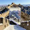 Pontos Turísticos Famosos e Sítios Históricos por Todo o País Xiaohongshu Areia Movediça Quatro Estações Ímãs de Geladeira Souvenirs Magnéticos Culturais e Criativos Presentes de Viagem