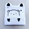Chapéu quente de outono e inverno orelhas de desenho animado infantis chapéu de tricô que vira chapéu pullover de bebê chapéu de lã de bebê atacado