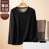 2025 Conjunto de Roupa Térmica Masculina e Feminina Inverno Cashmere Seda Patch Preto Dourado Dinheiro Fervente