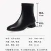 Moda Versátil de Outono e Inverno Botas Curtas Botas de Couro Macio para Mulheres Plus Veludo Salto Baixo Antiderrapante Botas Martin Retro para Mulheres